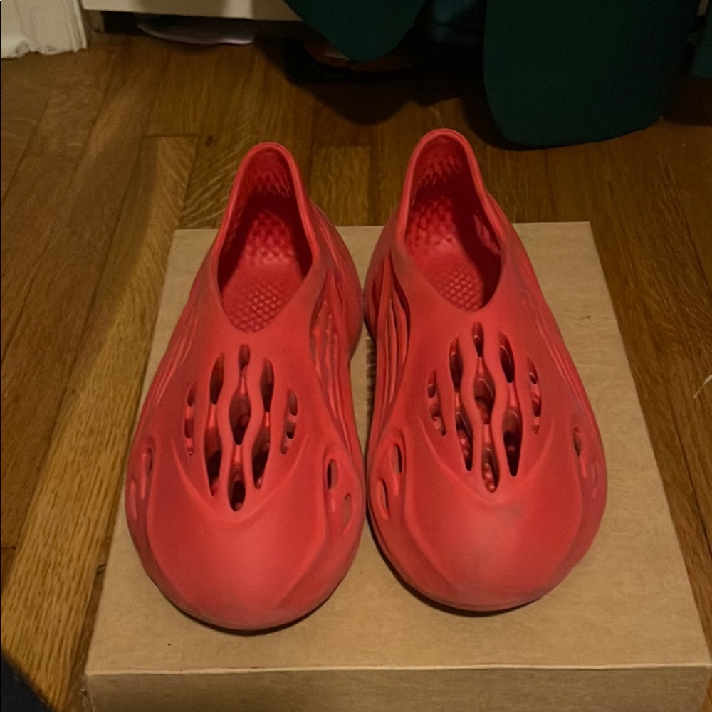 Red Slip-On Foam Shoes